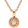 ブルガリ BVLGARI ブルガリブルガリ 340017 CL853337 ピンクゴールド K18PG ダイヤモンド ネックレス Au750 18K 18金 ペンダント 1P 一粒 1石 ダイヤ チェーン