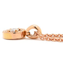 ブルガリ BVLGARI ブルガリブルガリ 340017 CL853337 ピンクゴールド K18PG ダイヤモンド ネックレス Au750 18K 18金 ペンダント 1P 一粒 1石 ダイヤ チェーン