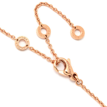 ブルガリ BVLGARI ブルガリブルガリ 340017 CL853337 ピンクゴールド K18PG ダイヤモンド ネックレス Au750 18K 18金 ペンダント 1P 一粒 1石 ダイヤ チェーン