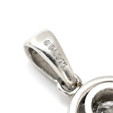 ノンブランド NON BRAND ダイヤ プラチナシルバー Pt900 ダイヤモンド ペンダントトップ 3石 3連 ドロップ