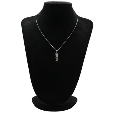 ノンブランド NON BRAND ダイヤ プラチナシルバー Pt900 ダイヤモンド ペンダントトップ 3石 3連 ドロップ