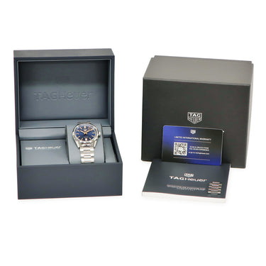 腕時計 タグホイヤー TAG Heuer カレラ キャリバー7 デイト WBN2311.BA0001 自動巻き メンズ レディース 新品同様 ブルー 青