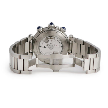腕時計 カルティエ Cartier パシャ ドゥ カルティエ WSPA0039 自動巻き メンズ ダークシアン クロノグラフ デイト 逆回転防止ベゼル