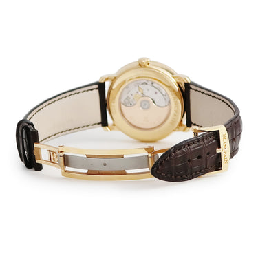 腕時計 ブランパン BLANCPAIN ヴィルレ ラージデイト レトログラード デイ 6668-3642-55B 自動巻き メンズ K18RG無垢 アイボリー