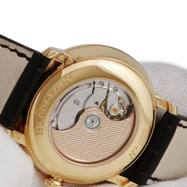 腕時計 ブランパン BLANCPAIN ヴィルレ ラージデイト レトログラード デイ 6668-3642-55B 自動巻き メンズ K18RG無垢 アイボリー