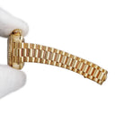 腕時計 ロレックス ROLEX デイトジャスト 791782BR 自動巻き レディース OH済 A番 K18YG無垢 純正ダイヤ グリーンジェダイト 翡翠