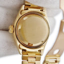 腕時計 ロレックス ROLEX デイトジャスト 791782BR 自動巻き レディース OH済 A番 K18YG無垢 純正ダイヤ グリーンジェダイト 翡翠