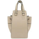 ロエベ LOEWE ハンモック ミニ ベージュ キャンバス レザー 2WAYバッグ シルバー金具 ハンドバッグ ショルダー