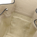 ロエベ LOEWE ハンモック ミニ ベージュ キャンバス レザー 2WAYバッグ シルバー金具 ハンドバッグ ショルダー
