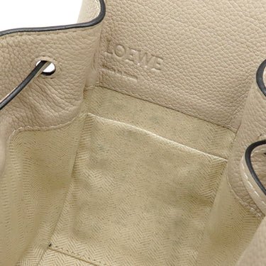 ロエベ LOEWE ハンモック ミニ ベージュ キャンバス レザー 2WAYバッグ シルバー金具 ハンドバッグ ショルダー