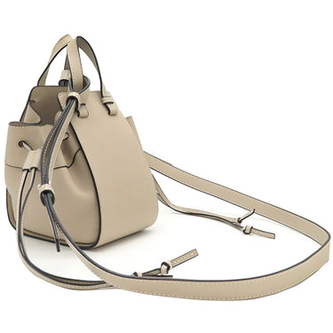 ロエベ LOEWE ハンモック ミニ ベージュ キャンバス レザー 2WAYバッグ シルバー金具 ハンドバッグ ショルダー