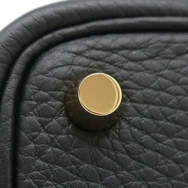 エルメス HERMES ピコタンロックPM ブラック トリヨンクレマンス ハンドバッグ ゴールド金具 黒