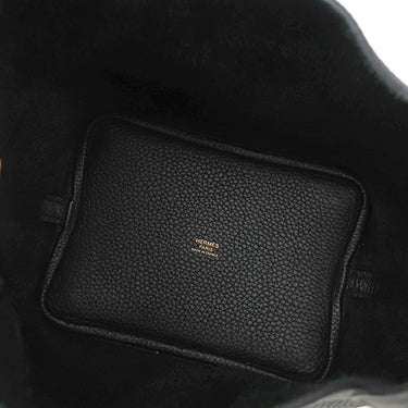 エルメス HERMES ピコタンロックPM ブラック トリヨンクレマンス ハンドバッグ ゴールド金具 黒
