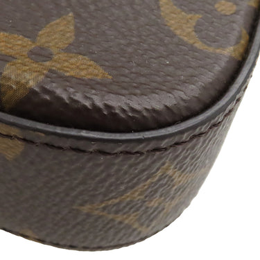 ルイヴィトン LOUIS VUITTON ミルティ ポシェット フェリシー M80091 モノグラム モノグラムキャンバス ショルダーバッグ ゴールド金具 茶 緑 カーキ