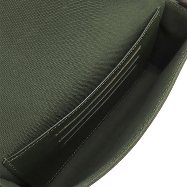 ルイヴィトン LOUIS VUITTON ミルティ ポシェット フェリシー M80091 モノグラム モノグラムキャンバス ショルダーバッグ ゴールド金具 茶 緑 カーキ