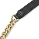シャネル CHANEL ボーイシャネル ブラック キャビアスキン チェーンウォレット シャンパンゴールド金具 黒 チェーンショルダー