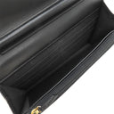 シャネル CHANEL ボーイシャネル ブラック キャビアスキン チェーンウォレット シャンパンゴールド金具 黒 チェーンショルダー