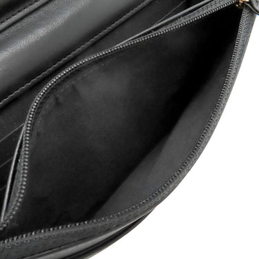 シャネル CHANEL ボーイシャネル ブラック キャビアスキン チェーンウォレット シャンパンゴールド金具 黒 チェーンショルダー