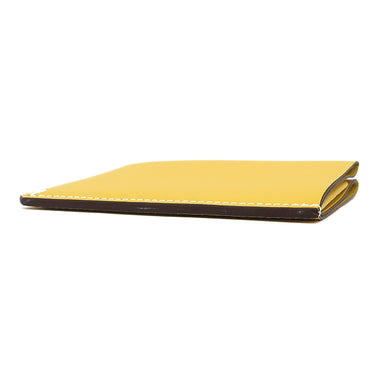 エルメス HERMES Hセリエ ジョーヌナプル エバーカラー カードケース 黄色