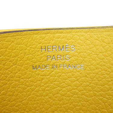 エルメス HERMES Hセリエ ジョーヌナプル エバーカラー カードケース 黄色