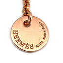 エルメス HERMES エルメス クルー ドゥ H PM ピンクゴールド K18PG ダイヤモンド ネックレス ダイヤモンド スタッド