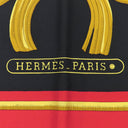 エルメス HERMES カレ90 CARRE レッド×ブラック×イエロー シルク スカーフ 【Tigre Royal/王者の虎】