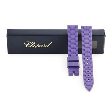 ショパール CHOPARD 純正 ハッピースポーツ用 ラバーバンド パープル ラバー 腕時計パーツ 未使用 替え ベルト ストラップ 15ｍｍ パープル 紫