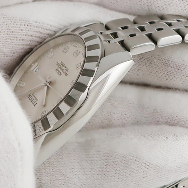 腕時計 チュードル TUDOR クラシック デイト 21010-62580 I番 自動巻き メンズ I番 純正10Pダイヤ シルバー チューダー