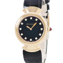 腕時計 ブルガリ BVLGARI ディーヴァ ドリーム 102841 DVP30G クオーツ レディース K18PG無垢 純正ダイヤ ブラック 黒