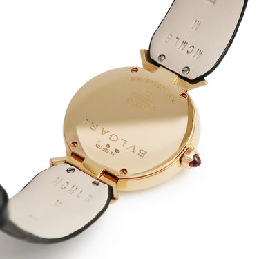 腕時計 ブルガリ BVLGARI ディーヴァ ドリーム 102841 DVP30G クオーツ レディース K18PG無垢 純正ダイヤ ブラック 黒