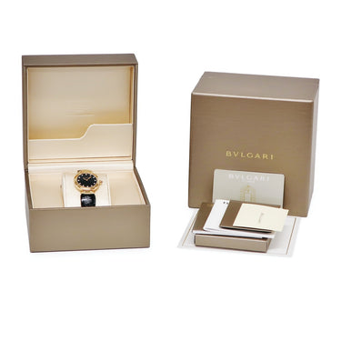 腕時計 ブルガリ BVLGARI ディーヴァ ドリーム 102841 DVP30G クオーツ レディース K18PG無垢 純正ダイヤ ブラック 黒