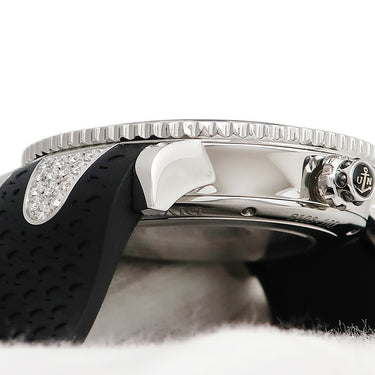 腕時計 ユリスナルダン ULYSSE NARDIN マリーン レディー ダイバー 8103-101 自動巻き メンズ レディース 純正ダイヤ ブラック 黒 デイト