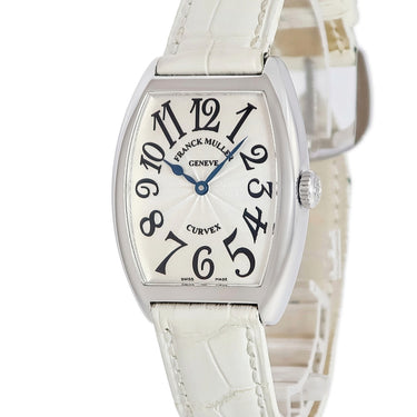 腕時計 フランクミュラー FRANCK MULLER トノウカーベックス 7502QZ クオーツ レディース ギヨシェ ビザン数字 青針 トノー