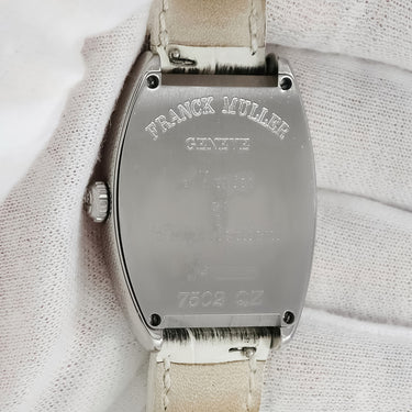 腕時計 フランクミュラー FRANCK MULLER トノウカーベックス 7502QZ クオーツ レディース ギヨシェ ビザン数字 青針 トノー