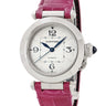 腕時計 カルティエ Cartier パシャ ドゥ カルティエ 35mm WSPA0012 自動巻き メンズ レディース ギヨシェ 青針