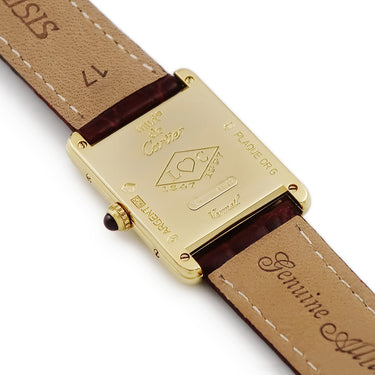 腕時計 カルティエ Cartier マストタンク ヴェルメイユ LM 150周年記念モデル W1010295 クオーツ レディース シルバー 925 限定