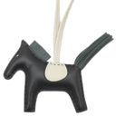 エルメス HERMES ロデオPM ブラック×ヴェールマングローブ×クレ アニューミロ バッグチャーム 新品 未使用 黒 緑 オフホワイト