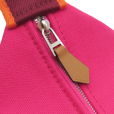 エルメス HERMES ブリッド ア ブラック PM ハイビスカス トワルアッシュ ポーチ シルバー金具 新品 未使用 ハンドバッグ バニティバッグ