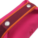 エルメス HERMES ブリッド ア ブラック PM ハイビスカス トワルアッシュ ポーチ シルバー金具 新品 未使用 ハンドバッグ バニティバッグ