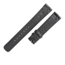 クレドール Credor 純正 ブラック レザー 腕時計パーツ レザー ベルト ストラップ 17ｍｍ 予備 替え 交換 スペア ブラック 黒