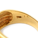 ノンブランド NON BRAND ブルーサファイア ダイヤリング イエローゴールド×ブルー K18YG ダイヤモンド ブルーサファイア リング 指輪 Au750 18K 18金 11号