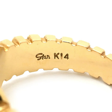 スタージュエリー STAR JEWELRY ゴールド K14 ルビー リング 指輪 Au585 14K 14金 ルビー レッド 赤 時計型 バゲットカット 12号