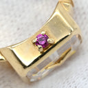 スタージュエリー STAR JEWELRY ゴールド K14 ルビー リング 指輪 Au585 14K 14金 ルビー レッド 赤 時計型 バゲットカット 12号