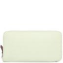 エルメス HERMES アザップロング シルクイン ヴェールフィズ ヴォーエプソン 長財布 シルバー金具 新品 未使用 薄緑 ラウンドファスナー