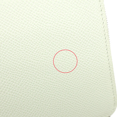 エルメス HERMES アザップロング シルクイン ヴェールフィズ ヴォーエプソン 長財布 シルバー金具 新品 未使用 薄緑 ラウンドファスナー