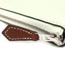 エルメス HERMES アザップロング シルクイン ヴェールフィズ ヴォーエプソン 長財布 シルバー金具 新品 未使用 薄緑 ラウンドファスナー