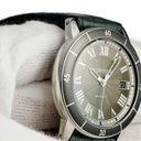 腕時計 カルティエ Cartier ロンド クロワジエール ドゥ カルティエ WSRN0003 自動巻き メンズ ダークグレー ギヨシェ デイト ローマ