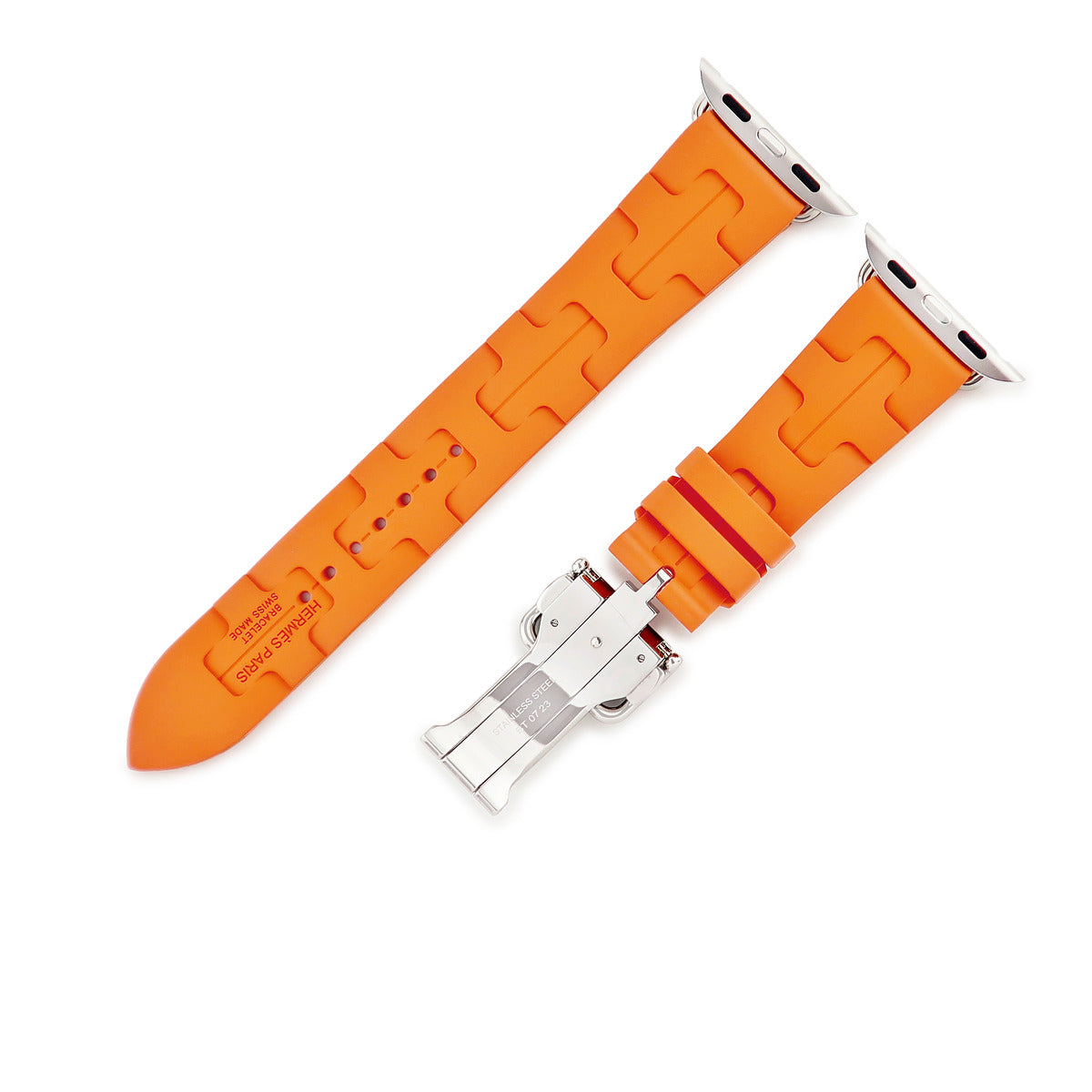 銀座本店購入エルメス　ストラップ　2004限定　ストラップ　オレンジ　帯飾りにも HERMES エルメス ショルダーストラップ 