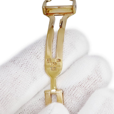 カルティエ Cartier 純正 イエローゴールド K18YG 腕時計パーツ 12mm幅対応 フォールディング Dバックル パーツ 替え 交換 予備 イエローゴールド