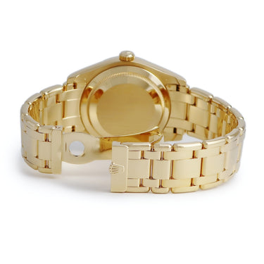 腕時計 ロレックス ROLEX デイデイト パールマスター 18948 M番 自動巻き メンズ OH済 M番 K18YG無垢 純正ダイヤ パヴェ ローマン